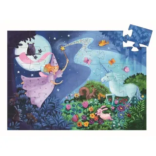 Djeco Formenpuzzle: The fairy and the unicorn - 36 Teile