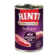 6x400g Pasăre pur Singlefleisch Exclusive RINTI Hrană umedă câini