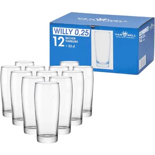 VAN WELL Bierglas 0,33 l 12-tlg.