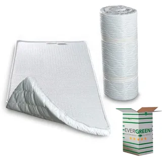 EVERGREENWEB Kaltschaum Matratze 80x195 cm, Hoch 5 cm, EINROLLBAR, Ergonomisch, Ideal als Rollmatratze für Camping oder Fitness Aktivitäten, Yoga, Pilates, Stretching, Härtegrad 2 (H2) | TWISTBED