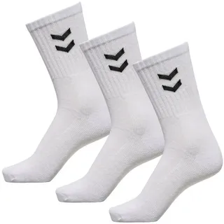 hummel Mädchen 3-pak grundlæggende sokker Socken, Weiß, 36-40