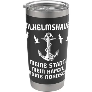 Wilhelmshaven Souvenir Nordsee Stadt Wilhelmshaven Doppelwandiger Edelstahl-Thermobecher