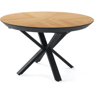 Küchentisch Esstisch Speisetisch Tafel Rund Familientisch Holztisch Tische - Braun