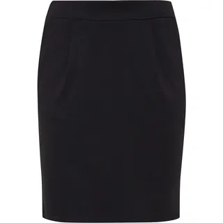 ICHI IHKATE SK Damen Kurzer Rock Minirock mit Stretch und Elastikbund, Größe:M, Farbe:Black (10001)