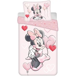 Disney Minnie Mouse Wendebettwäsche, 140 × 200 + 70 × 90 cm (C)