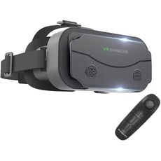 VR Brille für Handy mit Fernbedienung, Augenschutz 3D VR Brille Handy HD Anti-Blau Linsen VR Headset für iPhone Samsung Android 4,7-7,2 Zoll