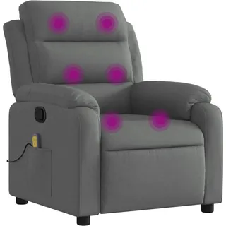 vidaXL Massagesessel Dunkelgrau Stoff