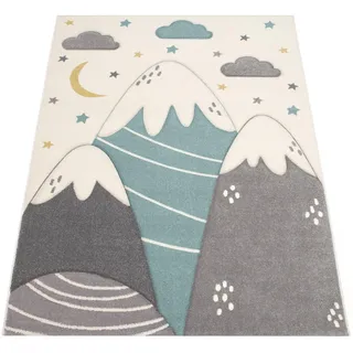 Paco Home Kinderteppich 160/230 cm Cosmo 707 , Creme , Textil , Rechteckig , 160x230 cm , strapazierfähig, für Fußbodenheizung geeignet , Teppiche und Böden, Teppiche, Kinderteppiche
