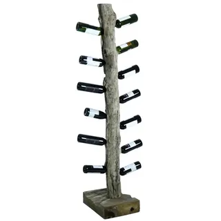 SIT Möbel Weinregal 40 x 25 x 185 cm Beige