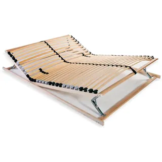 vidaXL Lattenrost 7 Zonen mit 28 Latten verstellbar 140 x 200 cm