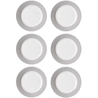 Ritzenhoff & Breker Speiseteller Doppio 27 cm grau 6er Set