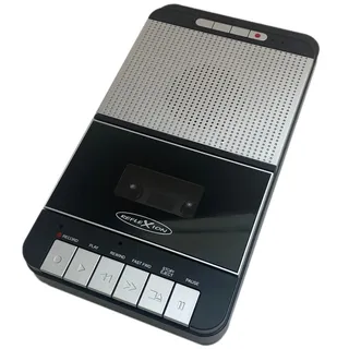 Reflexion CCR8018 Retro Kassettenrecorder mit USB-MP3 Aufnahme | Tragbar mit Mikrofon, Lautsprecher, AUX-IN, Kopfhörerausgang | Netz- & Batteriebetrieb | One-Touch Aufnahme & Autostopp