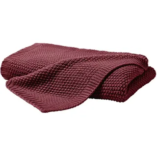 Primera Strickdecke 130 x 170 cm Rot