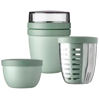 Mepal Ellipse Lunchpot, Fruitpot und Snackpot 3er Set Trinkflaschen