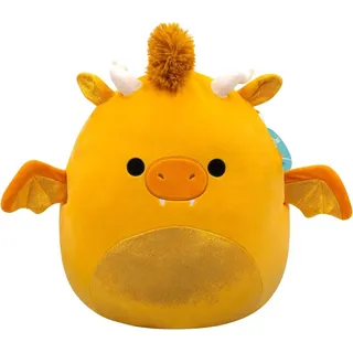 Squishmallows Kuscheltier Plüsch – Herr goldener Drache, 30 cm - Gelb
