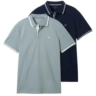 TOM TAILOR Herren 1042387 Poloshirt, 10668 - Sky Captain Blue, XL EU