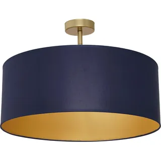 Deckenleuchte Ben Navy Blue/Gold 3Xe27 Deckenlampe - Blau