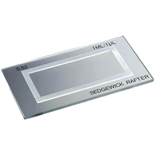 Marienfeld Sedgewick Rafter Kunststoff Zählkammer, 50 mm Tiefe, 20 mm Breite, 1.0 mm Stärke