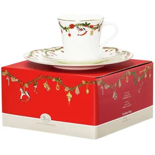 Hutschenreuther Nora Kaffeegedeck 3-tlg. Weihnachtsdekor