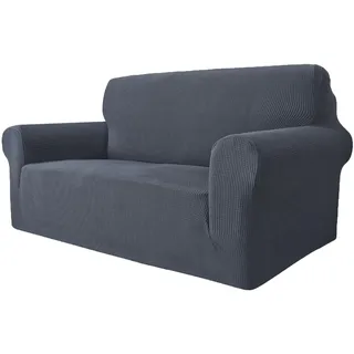 GRIFEMA Sofahusse Elastisch Jacquard Grau 2 Sitzer