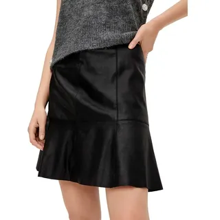 Yas Y.A.S Lederrock YASCOLLY MW NAPLON LEATHER SKIRT NOOS schwarz M (38)