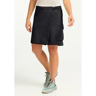 Skort JACK WOLFSKIN "MAHANI SKORT W", Damen, Gr. XS (34), schwarz, Obermaterial: 100% Polyester. Futter: 100% Polyester, Röcke Skort, mit Taschen, in Stretch-Qualität, aus Polyester