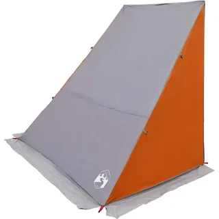 vidaXL Heckklappenzelt Personen 190 x 150 x 185 cm Grau und Orange - Grau