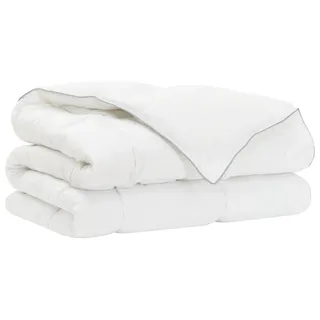 vidaXL Bettdecke Weiß 155 x 200 cm Bambusfaser - Weiß