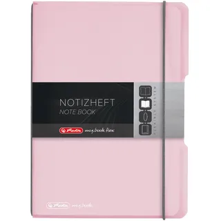 Herlitz Notizbuch A5 kariert Rosa