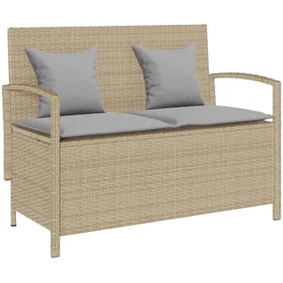vidaXL Gartenbank 112 x 56 x 87 cm Beige