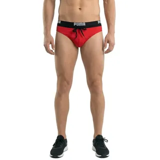 Puma Logo Badeslip - Red - S