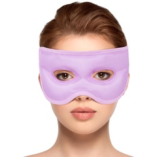 NEWGO Augenmaske Kühlend Kühlmaske Gesicht Kühlbrille für Migräne, Kopfschmerzen, Geschwollene, Müde Augen, Augenringe, Sinusschmerzen, Ice Eye Mask (Lila)