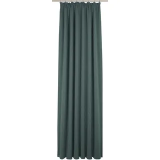 Vorhang WIRTH "Torbole" Gr. 4, blau (petrol), B:132cm H:225cm, Jacquard, Baumwolle, Polyester, Gardinen, Vorhang