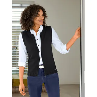 Casual Looks Strickweste, schwarz,