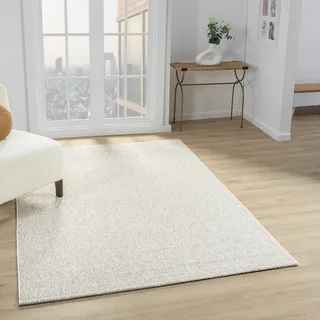 Sehrazat Teppich "Ada, auch als Läufer" rechteckig 10 mm Höhe Kurzflor, robust, Wohnzimmer, beige