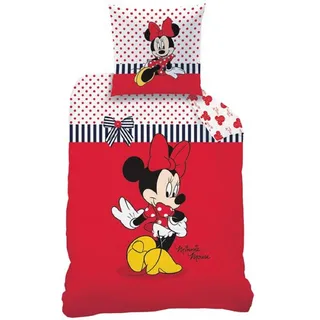 Biber Bettwäsche Minnie Mouse Sweetie Flanell 135x200 cm Baumwolle