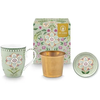 Pip Studio Lily&Lotus Light Green Teeset für eine Person 0,365l