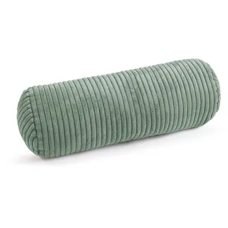 Nackenrolle MAGMA HEIMTEX "SHARA Nackenrolle", salbei, B:0cm H:0cm L:40cm Ø:15cm, Faserbällchen (Polyester), Polyamid, Polyester, Funktionskissen, Nackenrolle, Kuschelige Nackenrolle aus Cord – Komfort trifft Stil