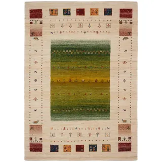 Cazaris Orientteppich , Grün, Naturfarben, Dunkelgrün , Textil , rechteckig , 200x300 cm , für Fußbodenheizung geeignet, rutschfest, in verschiedenen Größen erhältlich , Teppiche und Böden, Teppiche, Orientteppiche