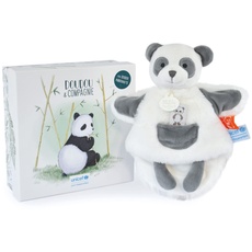 Doudou et Compagnie - Unicef DC3990 Kuschelpuppe Panda, 25 cm, schöne Geschenkbox
