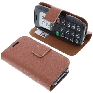 foto-kontor Tasche kompatibel mit Artfone C1 Book Style braun Schutz Hülle Buch