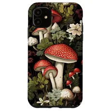 Hülle für iPhone 11 Pilz Waldszene Holunderbeeren Pilze Natur Pilze