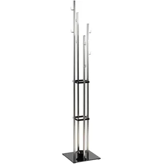 Haku-Möbel Garderobenständer silber/schwarz