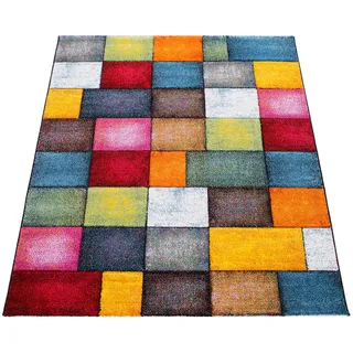 Paco Home Smaragd 753 Kurzflorteppich 80 x 150 cm bunt