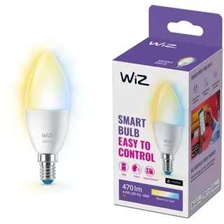 WiZ Tunable E14 Smart Candle Bulb - Dimmable warm-to-cold White LED light