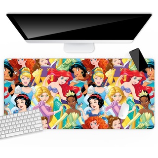 Die offiziell lizenzierte große Schreibtischunterlage der Firma Disney Princesses 001 Multicoloured, rutschfest, 80x40cm