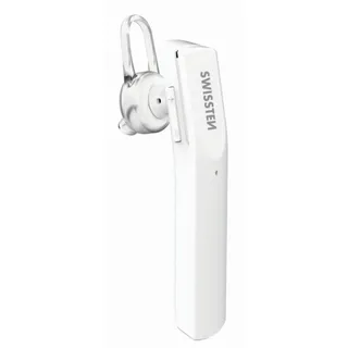 Swissten Ultraleichtes UL-9 Bluetooth-Freisprech-Headset mit MultiPoint × weiß
