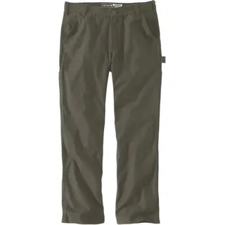 Carhartt Rugged Flex Relaxed Duck Dungaree, Textilhose - Oliv (316) - W42/L32