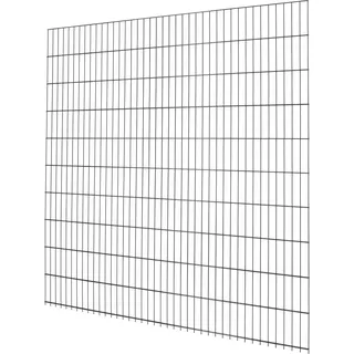 Doppelstabmattenzaun Metall 203 cm x 201 cm Anthrazit
