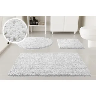 Badematte OTTO HOME "Torrni", weiß, H:22mm, Polyester, Badematten, Badematte, Badteppich, getuftet, modern, Uni, antirutsch, flauschig, hochflor
